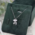 گردنبند نقره زنانه طرح عشق کد 26034